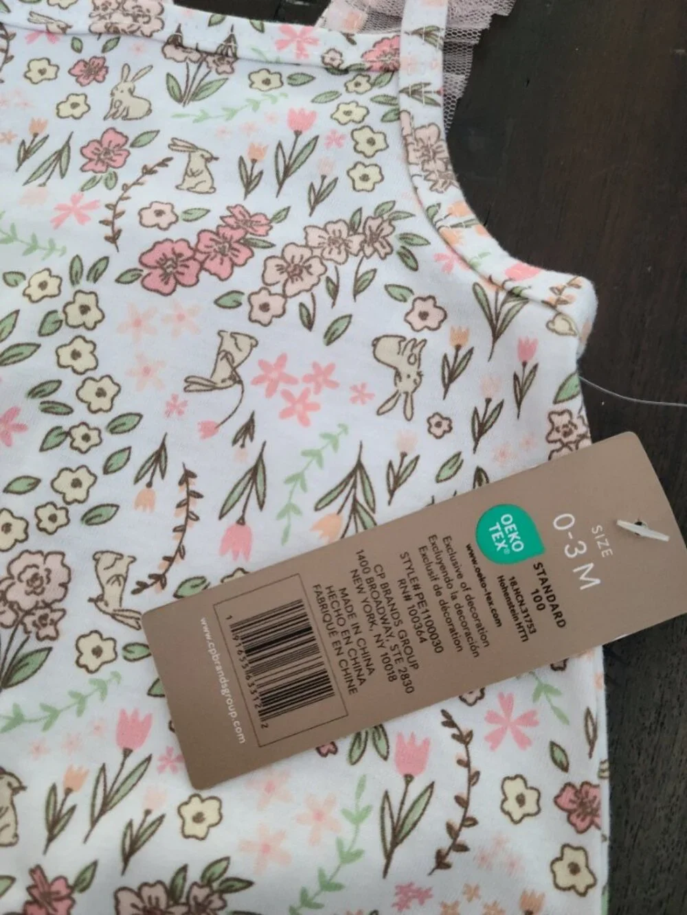 Chickpea Bunny Tank Romper